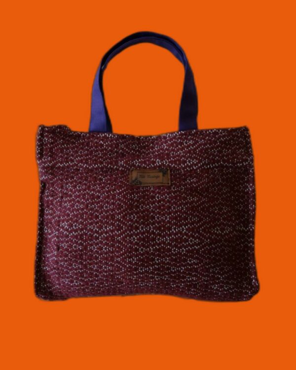 Sac bordeaux en coton
